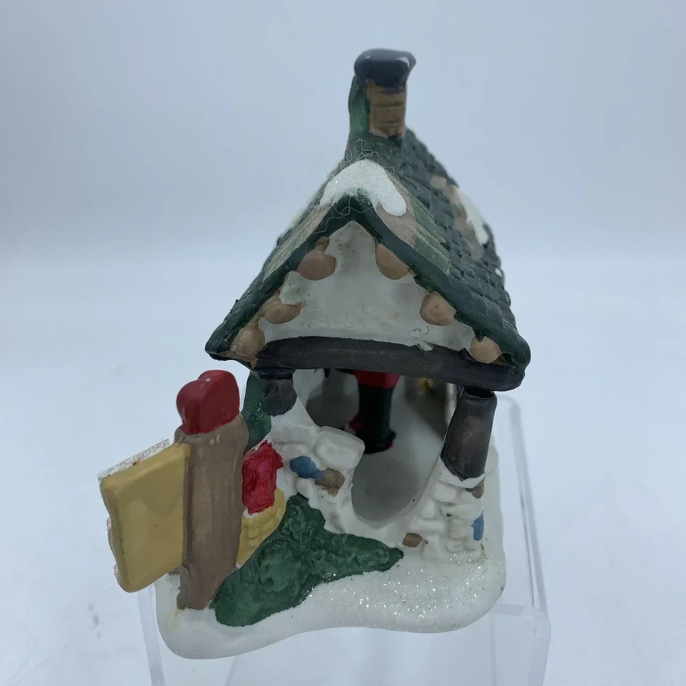 Vintage 2001 Cobblestone Corner Christmas‎ Village Apple Farm Stand Dollar Tree